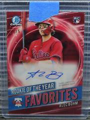 Alec Bohm [Red Refractor] #CRA-AB Baseball Cards 2021 Bowman Chrome Rookie Autographs Prices