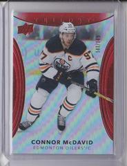 Connor McDavid [Red] Hockey Cards 2022 Upper Deck Trilogy Prices