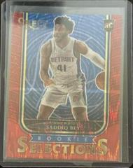 Saddiq Bey [Red] #30 Basketball Cards 2020 Panini Select Rookie Selections Prices