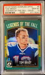 Tom Brady [Gold] #5 Football Cards 2016 Panini Donruss Optic Legends of the Fall Prices