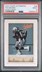 Tim Brown [Front Row] Football Cards 2002 Fleer Authentix Prices