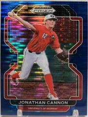 Jonathan Cannon [Navy Blue Pulsar] Baseball Cards 2022 Panini Prizm Draft Picks Prices