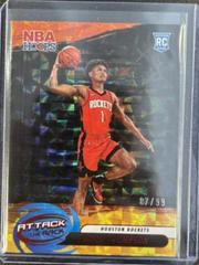 Amen Thompson [Hyper Red] #2 Basketball Cards 2023 Panini Hoops Attack the Rack Prices