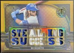 Bo Bichette [Gold] #TTR-BB4 Baseball Cards 2022 Topps Triple Threads Relics Prices