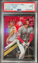 Shohei Ohtani [Class 1 Red] Baseball Cards 2019 Topps Gold Label Prices