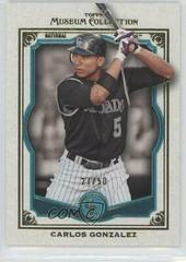 Carlos Gonzalez [Turquoise Asia] Baseball Cards 2013 Topps Museum Collection Prices