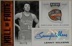 Lenny Wilkens [Blue] #HOF-LWI Basketball Cards 2020 Panini Chronicles Hall of Fame Autographs Prices