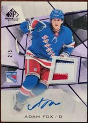 Adam Fox [Purple Fragment Autograph] #79 Hockey Cards 2021 SP Game Used Prices