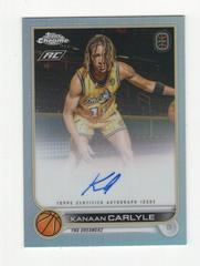 Kanaan Carlyle #CA-KC1 Basketball Cards 2022 Topps Chrome OTE Overtime Elite Autographs Prices