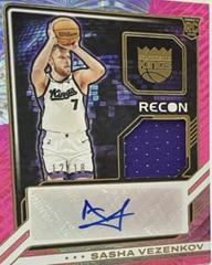 Sasha Vezenkov [Pink FOTL] #23 Basketball Cards 2023 Panini Recon Novice Patch Autograph Prices