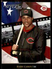 Barry Larkin #18 Baseball Cards 2002 Studio Prices