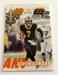 Taysom Hill [Orange] #AGS-19 Football Cards 2023 Panini Prestige Any Given Sunday Prices