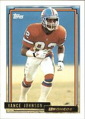 Vance Johnson Football Cards 1992 Topps Gold Prices