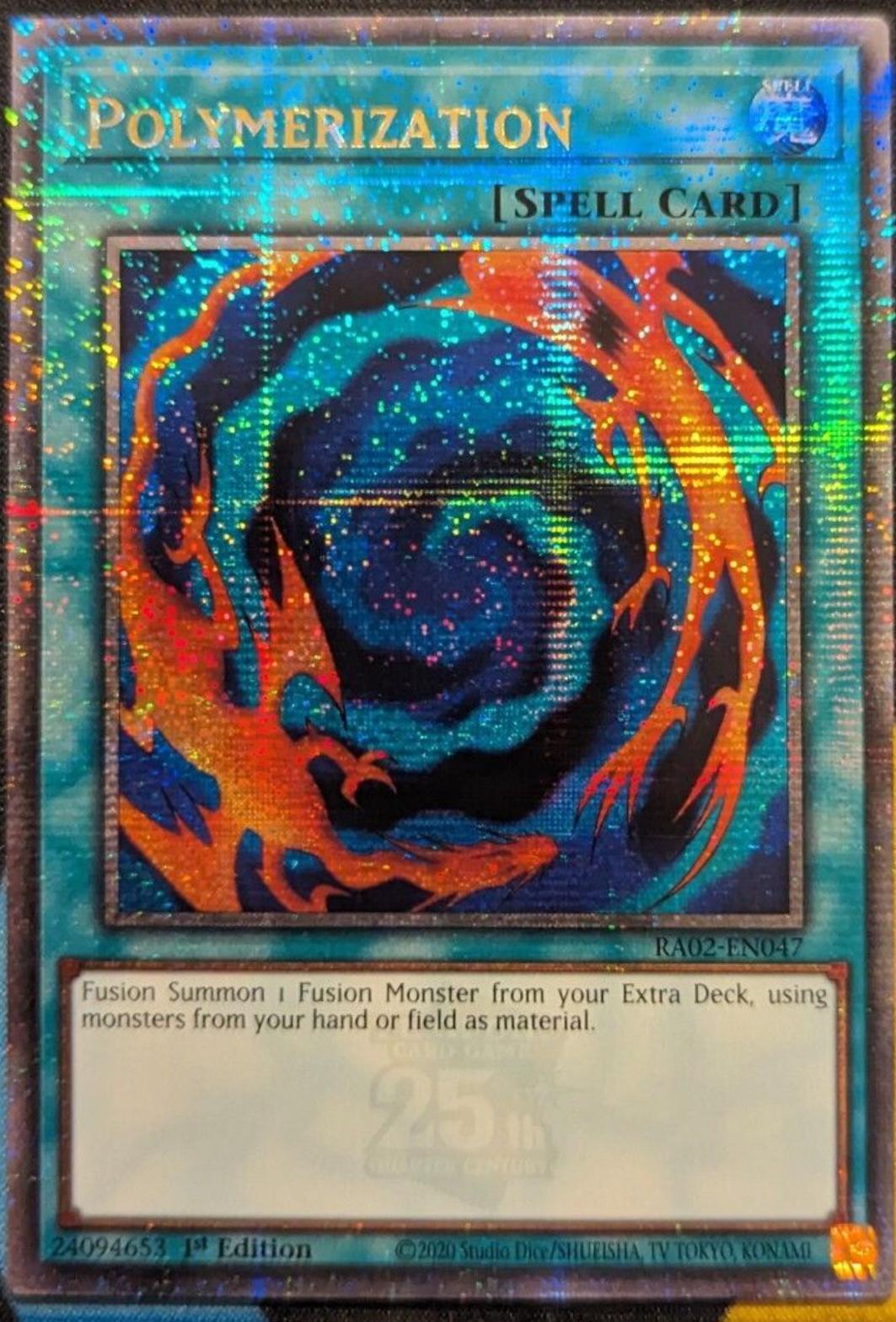 Polymerization [Quarter Century Secret Rare] RA02-EN047 YuGiOh 25th Anniversary Rarity Collection II