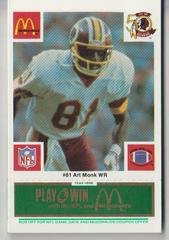 Gary Clark [Green] Football Cards 1986 McDonald's Redskins Prices