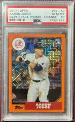 Aaron Judge [Orange] Baseball Cards 2017 Topps Silver Pack Promo Prices