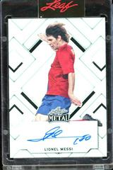 Lionel Messi [Silver Crystal] Soccer Cards 2022 Leaf Metal Autographs Prices