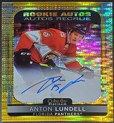 Anton Lundell [Seismic Gold] Hockey Cards 2021 O-Pee-Chee Rookie Autographs Prices