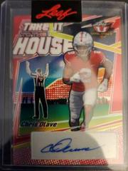 Chris Olave [Red] Football Cards 2022 Leaf Valiant Autographs Take it to the House Prices