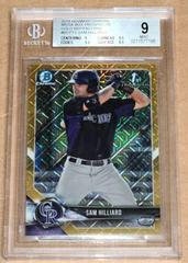 Sam Hilliard [Gold Refractor] Baseball Cards 2018 Bowman Mega Box Chrome Prices