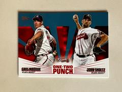 John Smoltz, Greg Maddux [Blue] #12P-20 Baseball Cards 2023 Topps One Two Punch Prices