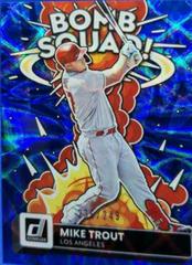 Mike Trout [Blue] #BS-8 Baseball Cards 2022 Panini Donruss Bomb Squad Prices