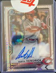 Austin Hendrick [Orange Refractor] Baseball Cards 2021 Bowman Chrome Mega Box Mojo Autographs Prices