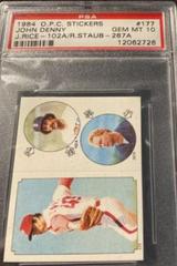 John Denny, J. Rice, R. Staub Baseball Cards 1984 O Pee Chee Stickers Prices