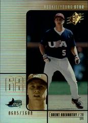 Brent Abernathy Baseball Cards 2000 Spx Prices