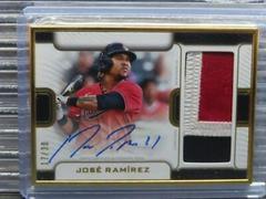 Jose Ramirez #FAC-JR Baseball Cards 2023 Topps Definitive Framed Autograph Patch Collection Prices