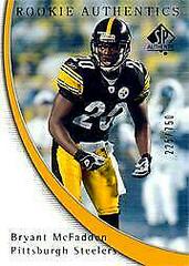 Bryant McFadden Football Cards 2005 SP Authentic Prices
