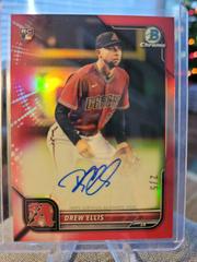 Drew Ellis [Red Refractor] Baseball Cards 2022 Bowman Chrome Rookie Autographs Prices