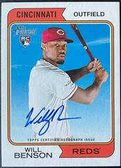 Will Benson #ROA-WBN Baseball Cards 2023 Topps Heritage Real One Autographs High Number Prices