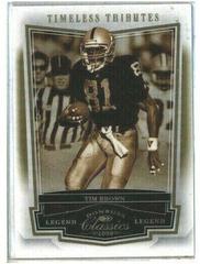 Tim Brown [Timeless Tributes Gold] #126 Football Cards 2008 Panini Donruss Classics Prices