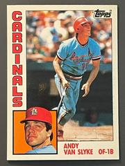 Andy Van Slyke #206 Baseball Cards 1984 Topps Tiffany Prices
