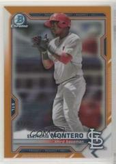 Elehuris Montero [Orange Refractor] #BCP-116 Baseball Cards 2021 Bowman Chrome Prospects Prices