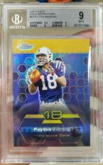 Peyton Manning [Gold Refractor] #9 Football Cards 2003 Topps Finest Prices