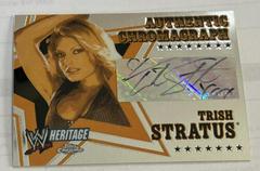 Trish Stratus Wrestling Cards 2006 Topps Heritage Chrome WWE Autographs Prices