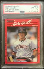 Mike Heath #209 Baseball Cards 1990 Donruss Aqueous Test Prices