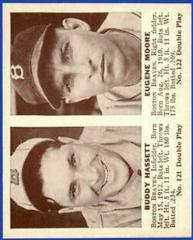 Buddy Hassett, Eugene Moore Baseball Cards 1941 Double Play Prices