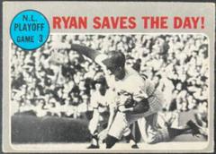 N. L.  Playoff Game 3 [Ryan Saves the Day!] #197 Baseball Cards 1970 O Pee Chee Prices