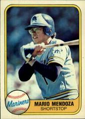 Mario Mendoza #613 Baseball Cards 1981 Fleer Prices