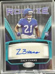 Zach Evans [Teal Etch] #RS-19 Football Cards 2023 Panini Certified Rookie Signatures Prices