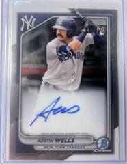 Austin Wells #CRA-AW Baseball Cards 2024 Bowman Chrome Rookie Autograph Prices