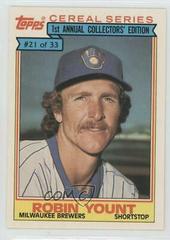 Robin Yount Baseball Cards 1984 Topps Cereal Series Prices