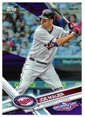 Joe Mauer [Purple Foil] Baseball Cards 2017 Topps Opening Day Prices