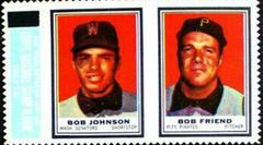 Bob Johnson [Bob Friend] Baseball Cards 1962 Topps Stamp Panels Prices
