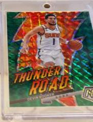 Devin Booker [Green] #2 Basketball Cards 2022 Panini Mosaic Thunder Road Prices