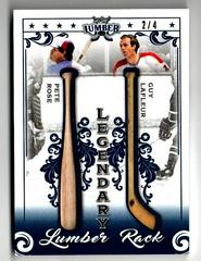 Pete Rose, Guy Lafleur [Platinum] #LLR-03 Hockey Cards 2021 Leaf Lumber Legendary Rack Prices