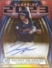 Ralphy Velazquez [Gold] #23A-RV Baseball Cards 2023 Bowman Draft Class of Autographs Prices